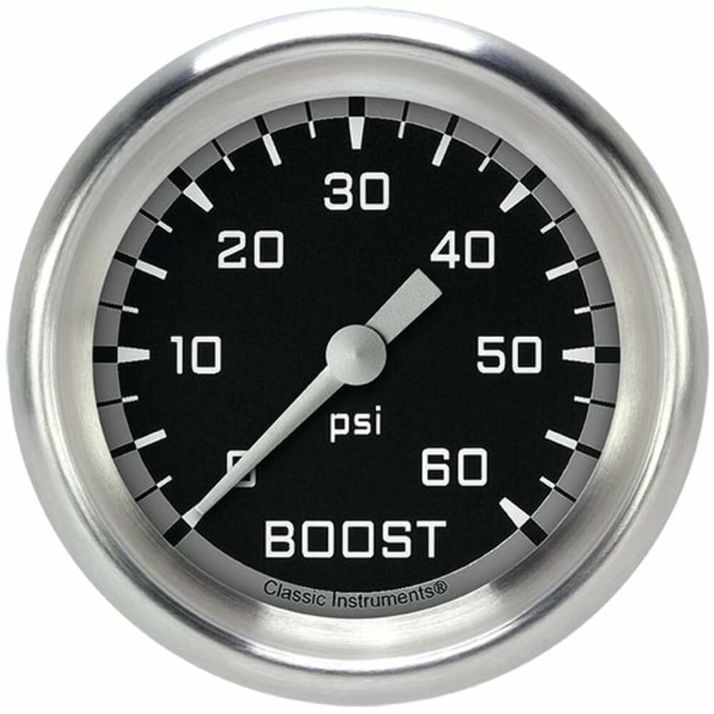 Classic analog gauge set black