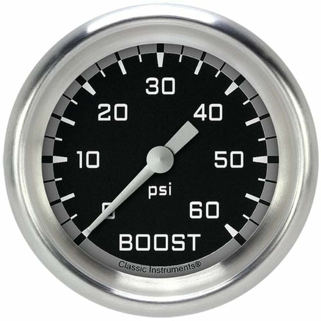 Classic analog gauge set black