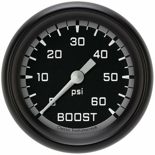 Classic analog gauge set black