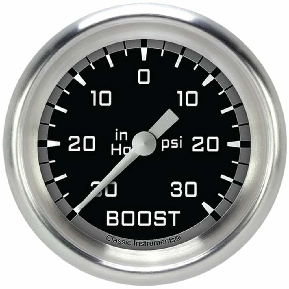 Classic analog gauge set black