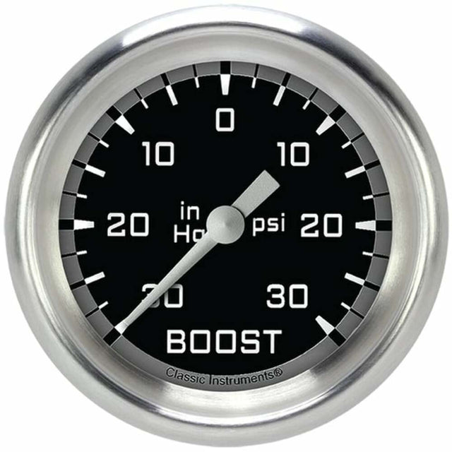 Classic analog gauge set black