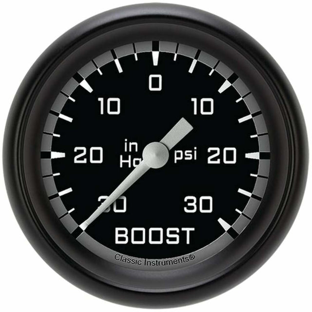 Classic analog gauge set black