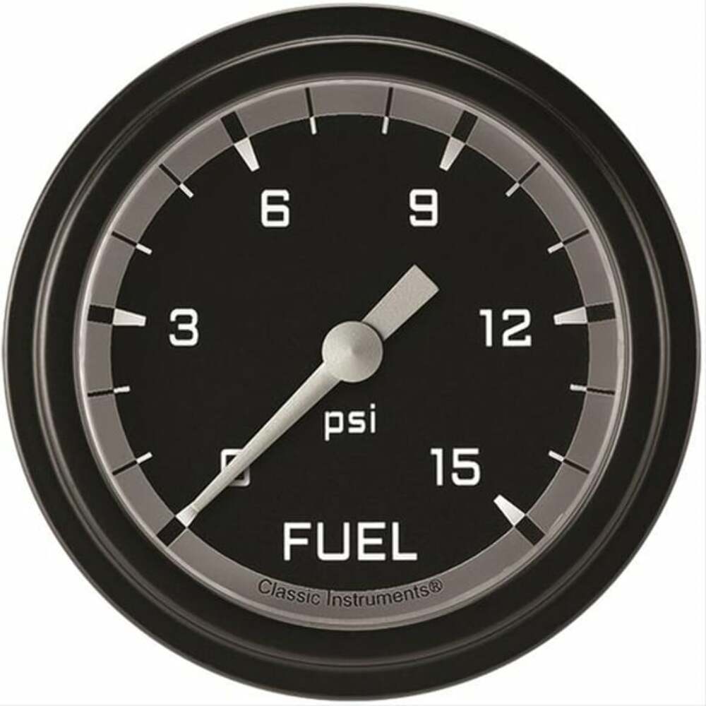Classic analog gauge set black