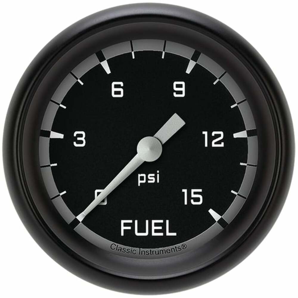 Classic analog gauge set black