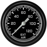 Classic analog gauge set black