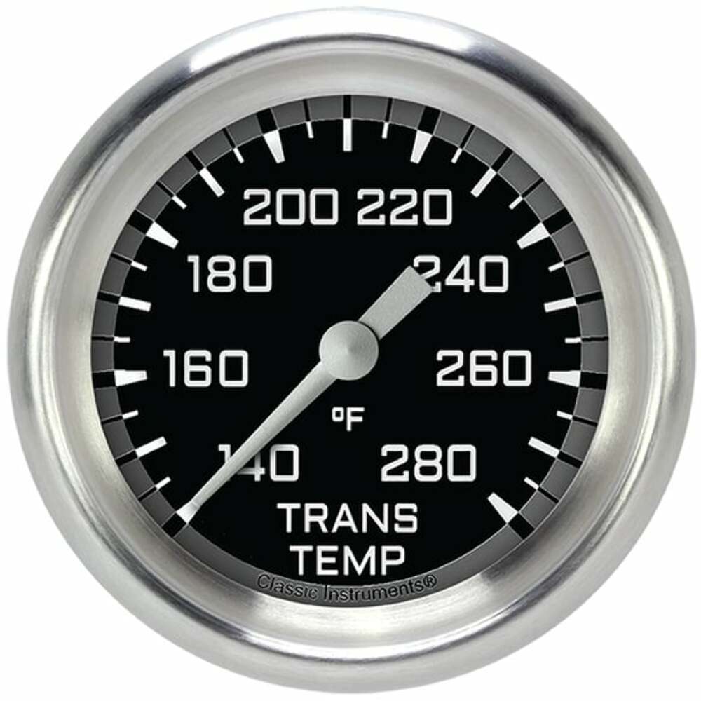 Classic analog gauge set black