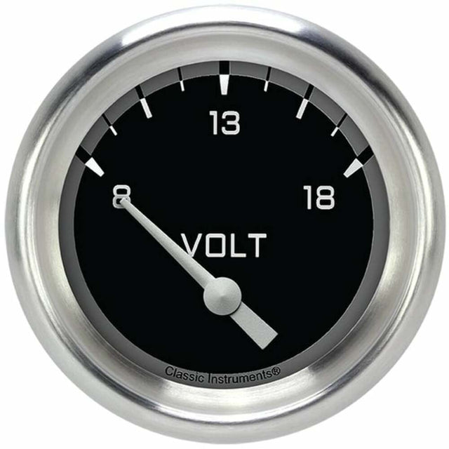 Classic Instruments voltmeter analog gauge black