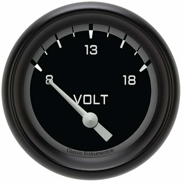 Classic Instruments voltmeter analog gauge black