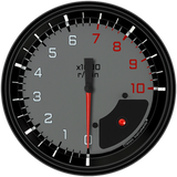 AutoCross Gray 4 5/8" Tachometer AX71GBLF