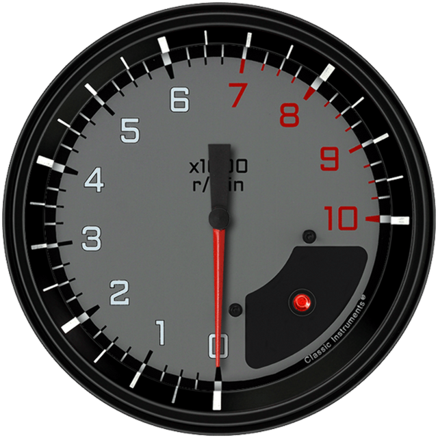 AutoCross Gray 4 5/8" Tachometer AX71GBLF