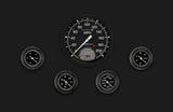 AutoCross Gray Five Gauge Set 165 AX165GBLF