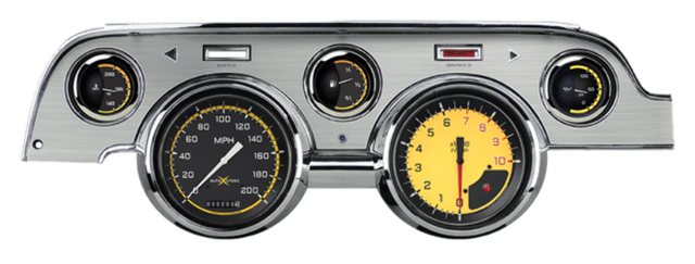 AutoCross Yellow 1967-68 Mustang MU67AXYBA for 1967-1968 Mustang