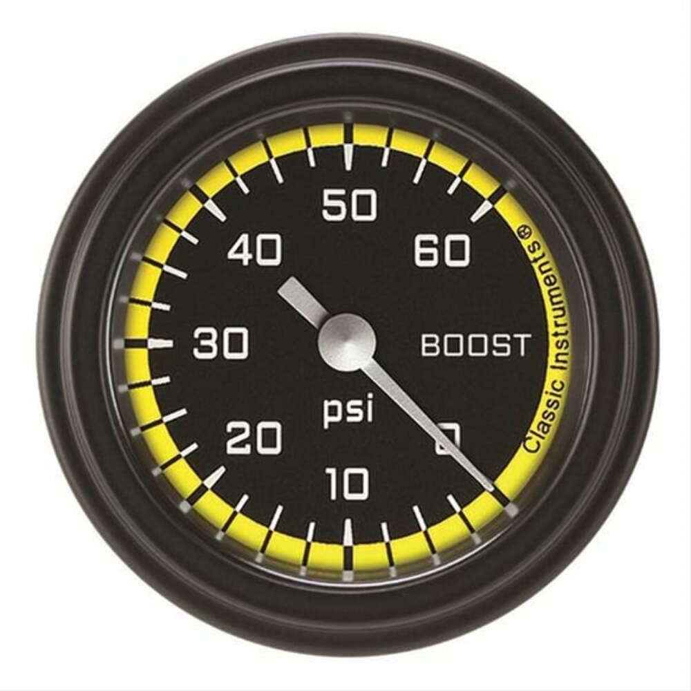 Classic analog gauge set black
