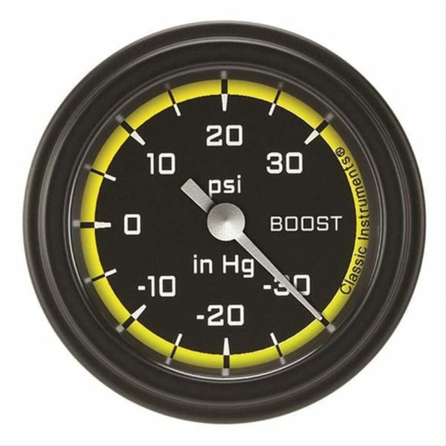t autocross-yellow-2-1-8-boost-vacuum-gauge-ax141yblf Classic Instruments