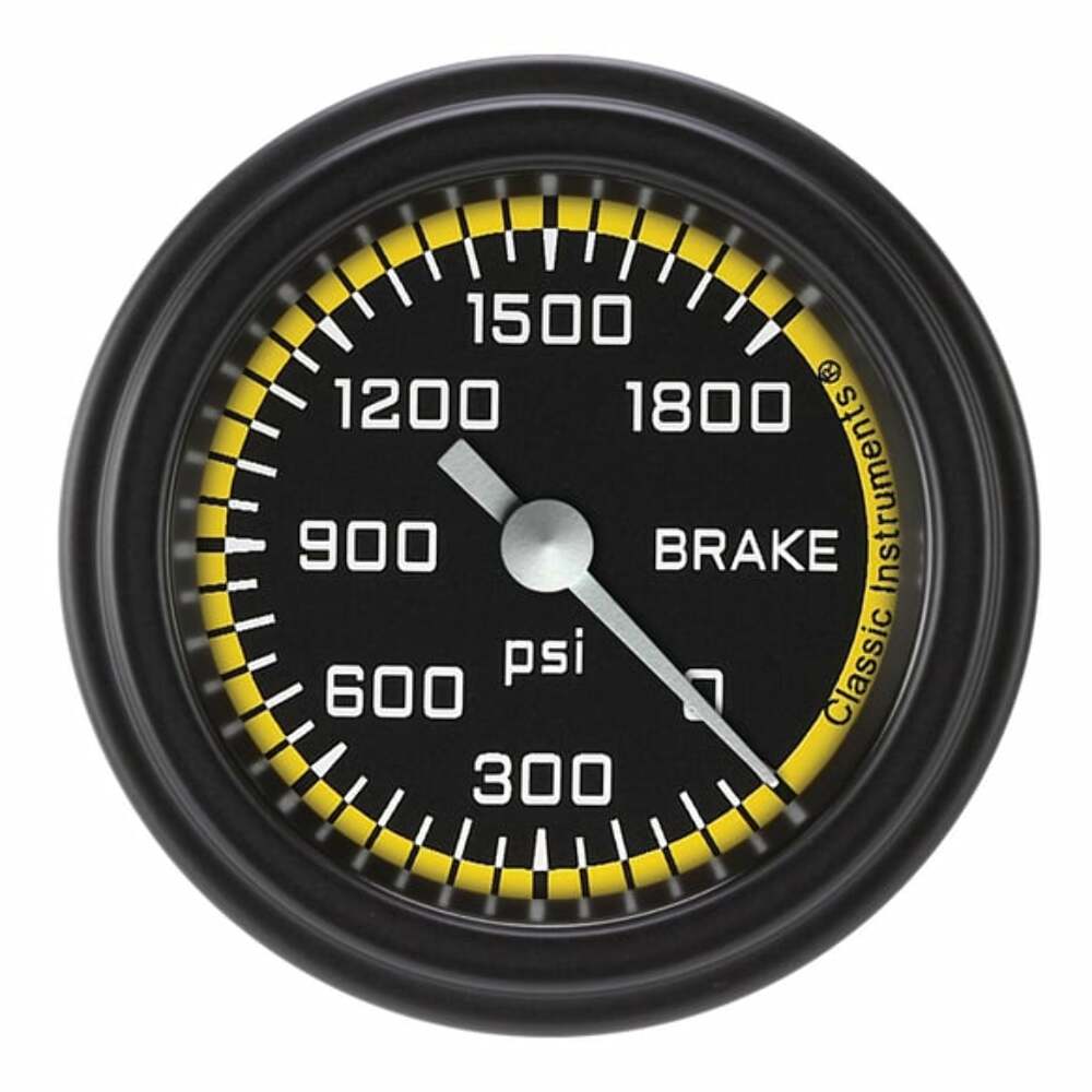 Classic analog gauge set black