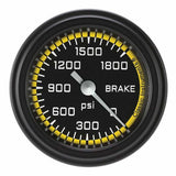 Classic analog gauge set black
