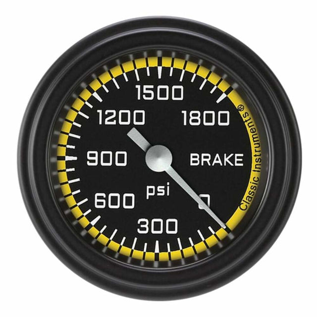 Classic analog gauge set black