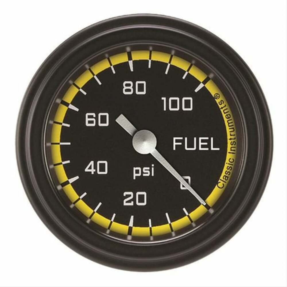 Classic analog gauge set black