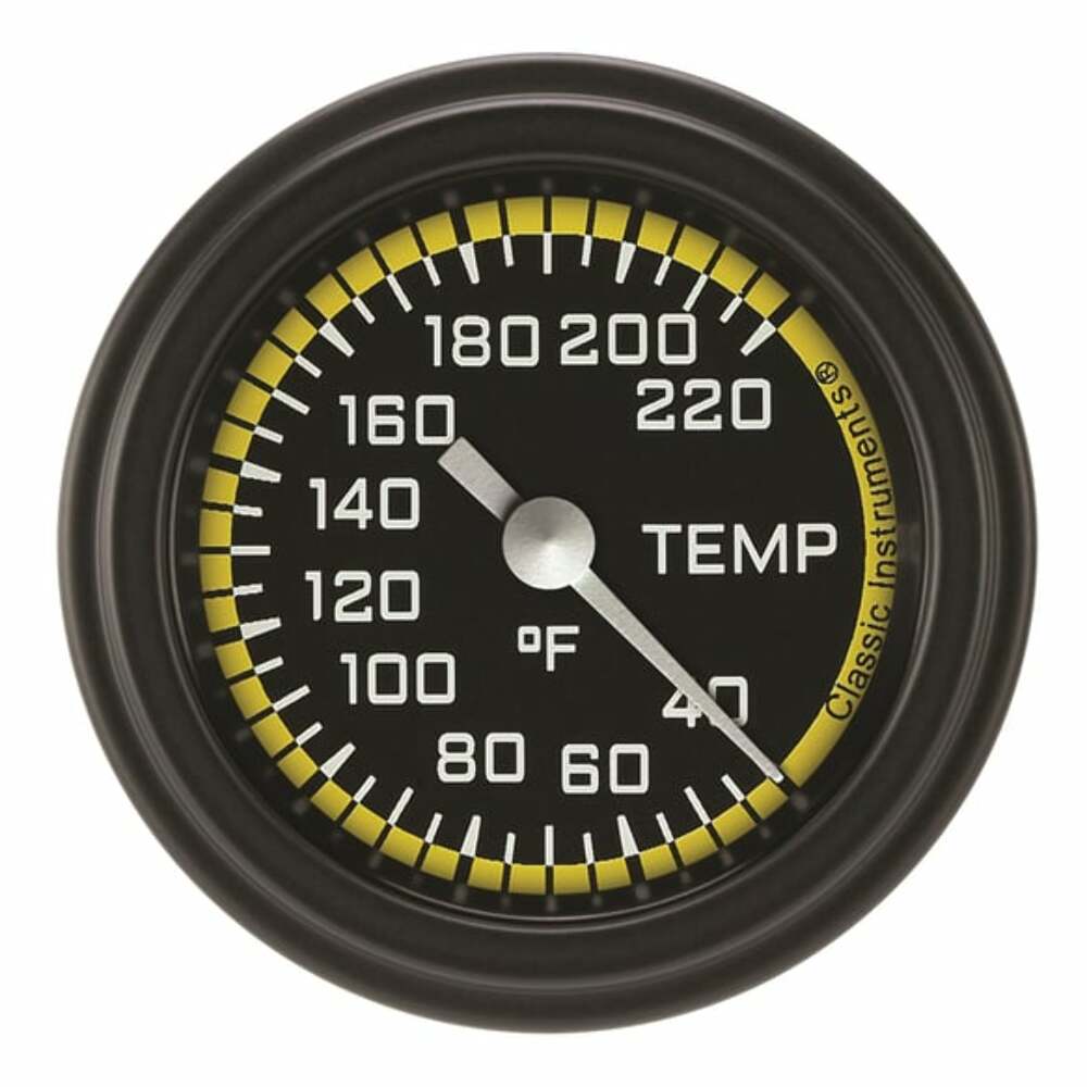 Classic analog gauge set black