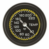 Classic analog gauge set black