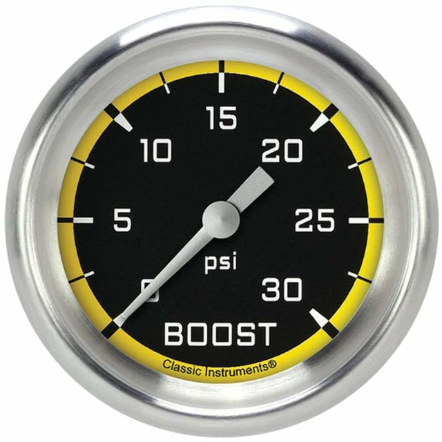 Classic analog gauge set black
