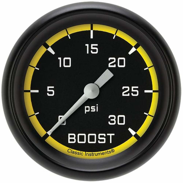 Classic analog gauge set black