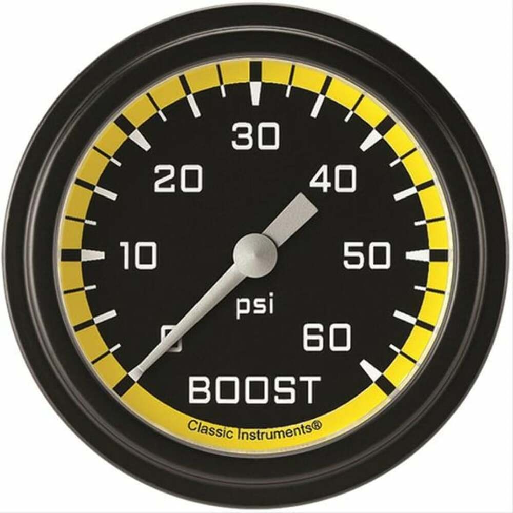 Classic analog gauge set black