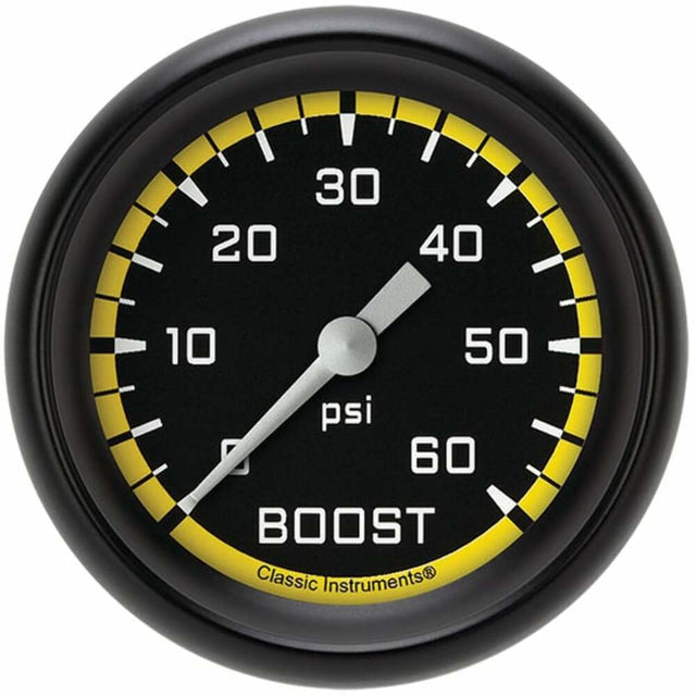 Classic analog gauge set black