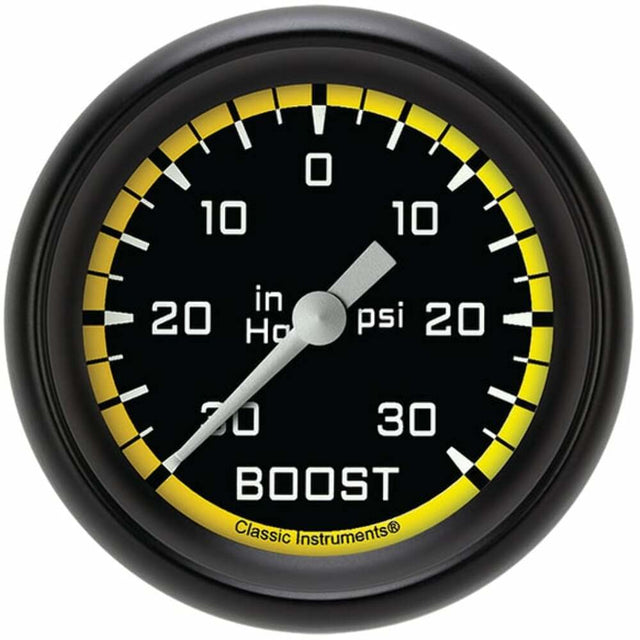 Classic analog gauge set black