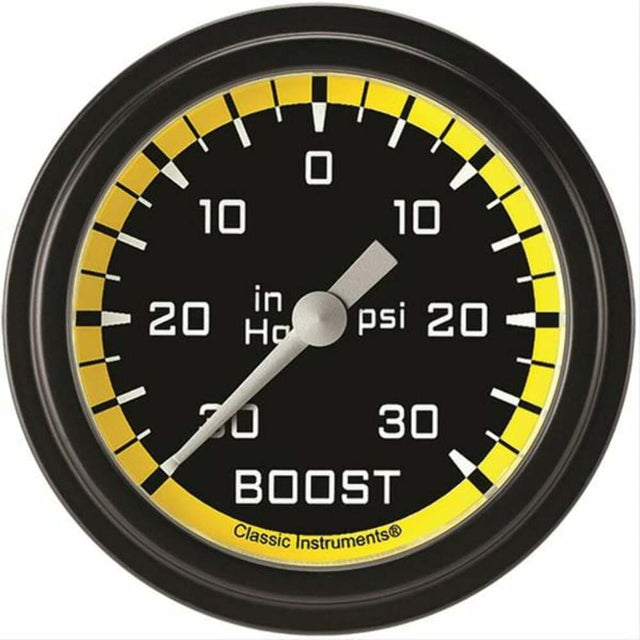 Classic analog gauge set black