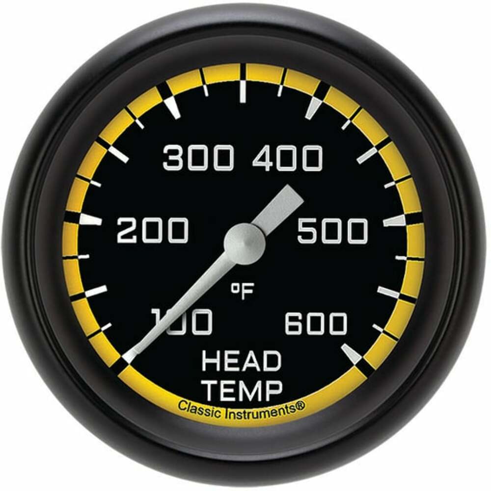 Classic analog gauge set black