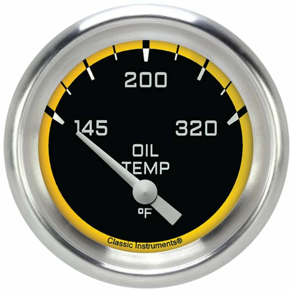 Classic analog gauge set black