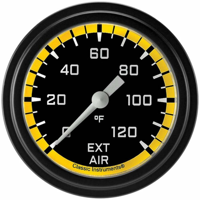 Classic analog gauge set black