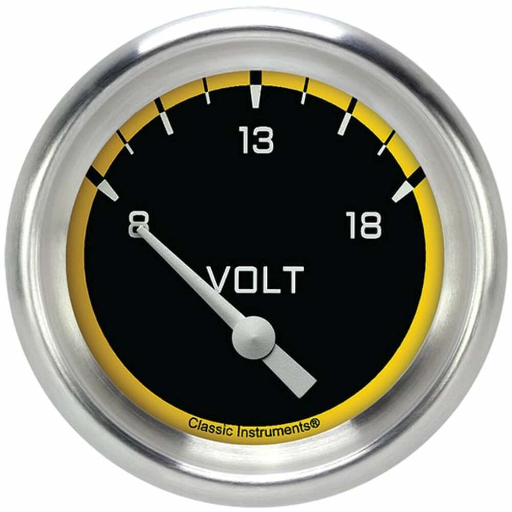 Classic Instruments voltmeter analog gauge black