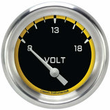 Classic Instruments voltmeter analog gauge black