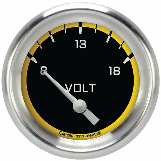 Classic Instruments voltmeter analog gauge black