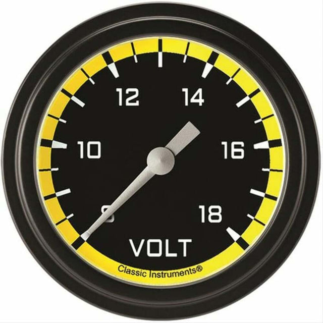 Classic Instruments voltmeter analog gauge black