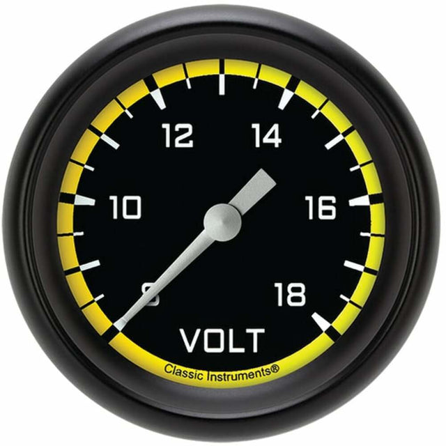 Classic Instruments voltmeter analog gauge black