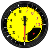 AutoCross Yellow 4 5/8" Tachometer AX71YBLF