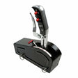 Automatic Gated Shifter - Dual Button Magnum Grip Pro Stick - Two Tone billet aluminum black anodized