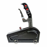 Automatic Gated Shifter - Dual Button Magnum Grip Pro Stick - Two Tone billet aluminum black anodized