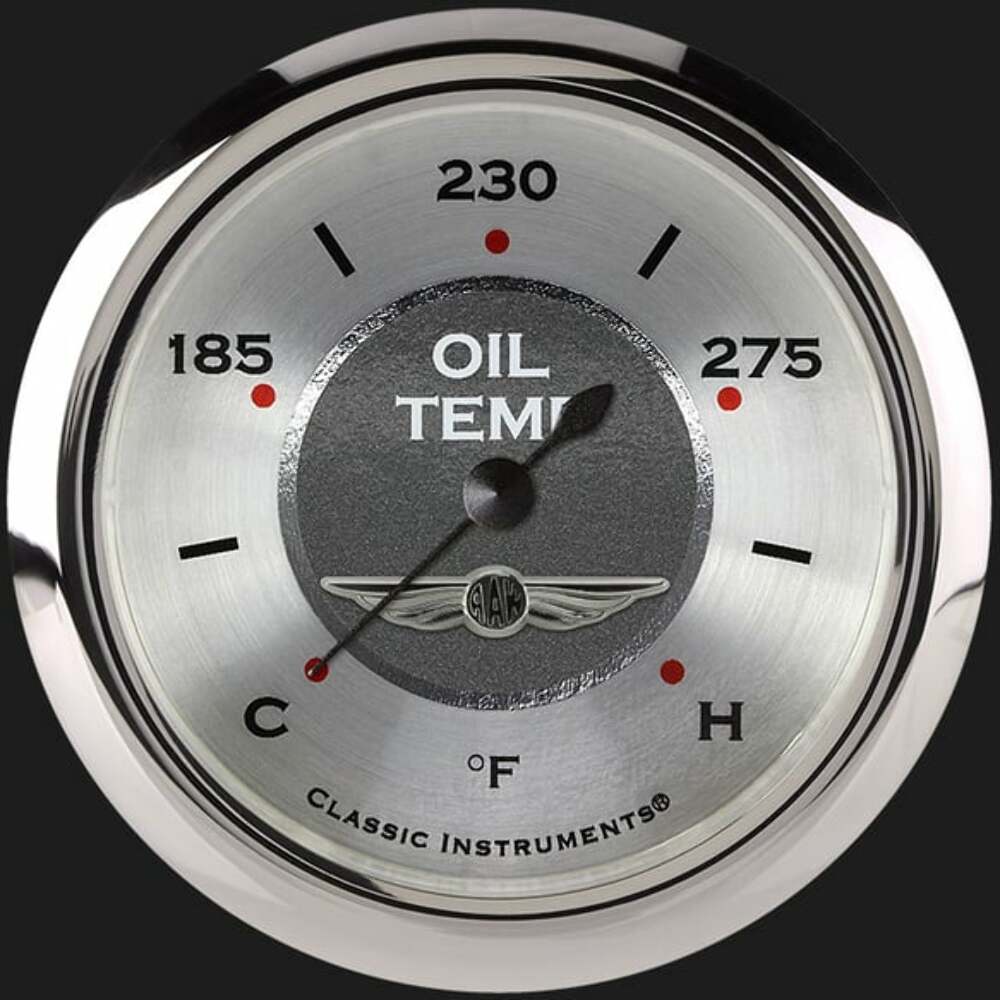 All American 2 5/8" Oil Temperature Gauge AW328SRC