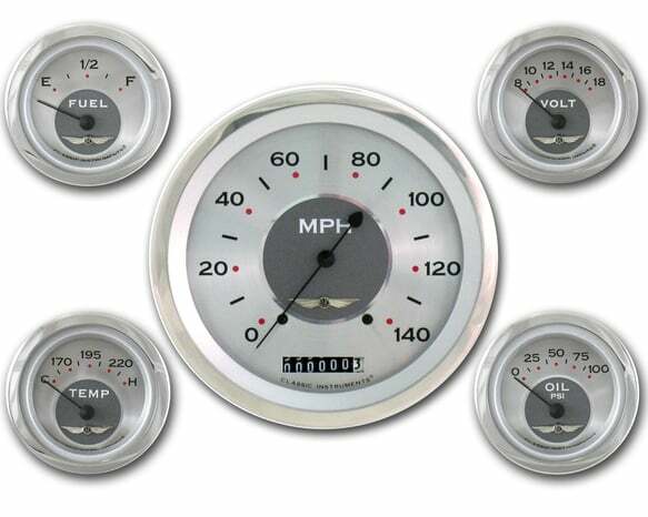 Classic Instruments analog dash gauge set