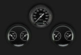 AutoCross Gray Three Gauge Set AX04GBLF