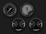 AutoCross Gray Four Gauge Set AX05GBLF