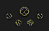 AutoCross Yellow Five Gauge Set 100 AX100YBLF