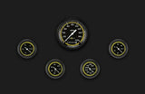 t AutoCross Yellow Five Gauge Set 100 AX100YBLF Classic Instruments