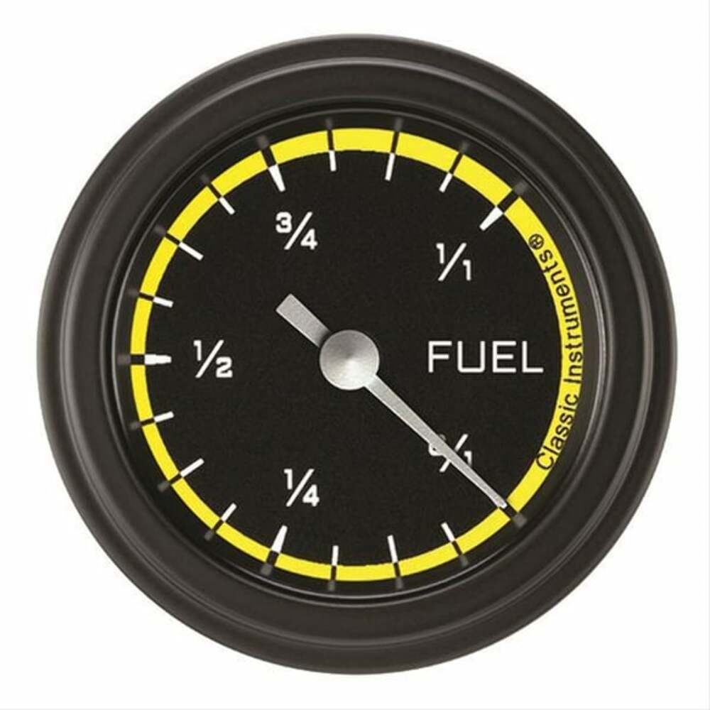Classic Instruments fuel level analog gauge black