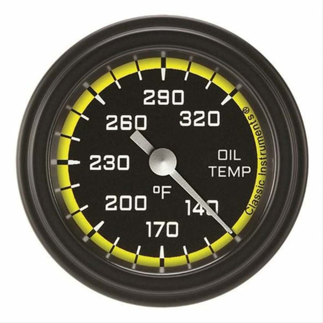 Classic analog gauge set black