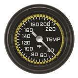 Classic analog gauge set black